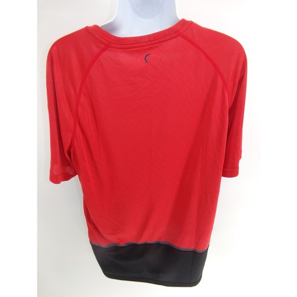 Zyia Active Shirt Men's L Red And Black Short Sleeve Shirt - Picture 3 of 6